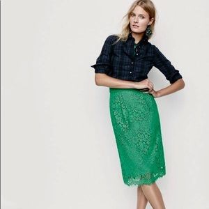 J.CREW LACE PENCIL SKIRT